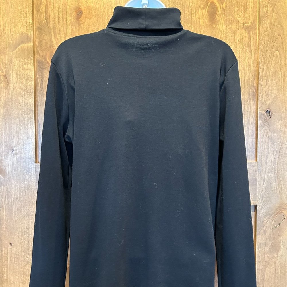 L.L. Bean Pima Cotton Turtleneck in Black - Picture 12 of 12